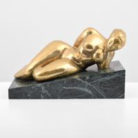Minna Harkavy Bronze Sculpture, Reclining Female Nude - Sold for $2,375 on 02-06-2021 (Lot 523).jpg